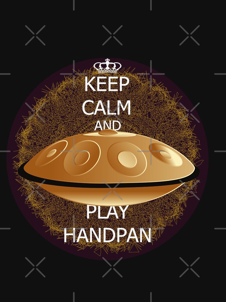 Keep Calm and Play Handpan 2 - Handpan merchandise by Isma Bou Grafik T-Shirts, Hoodie, Sweatshirt (Image 3)