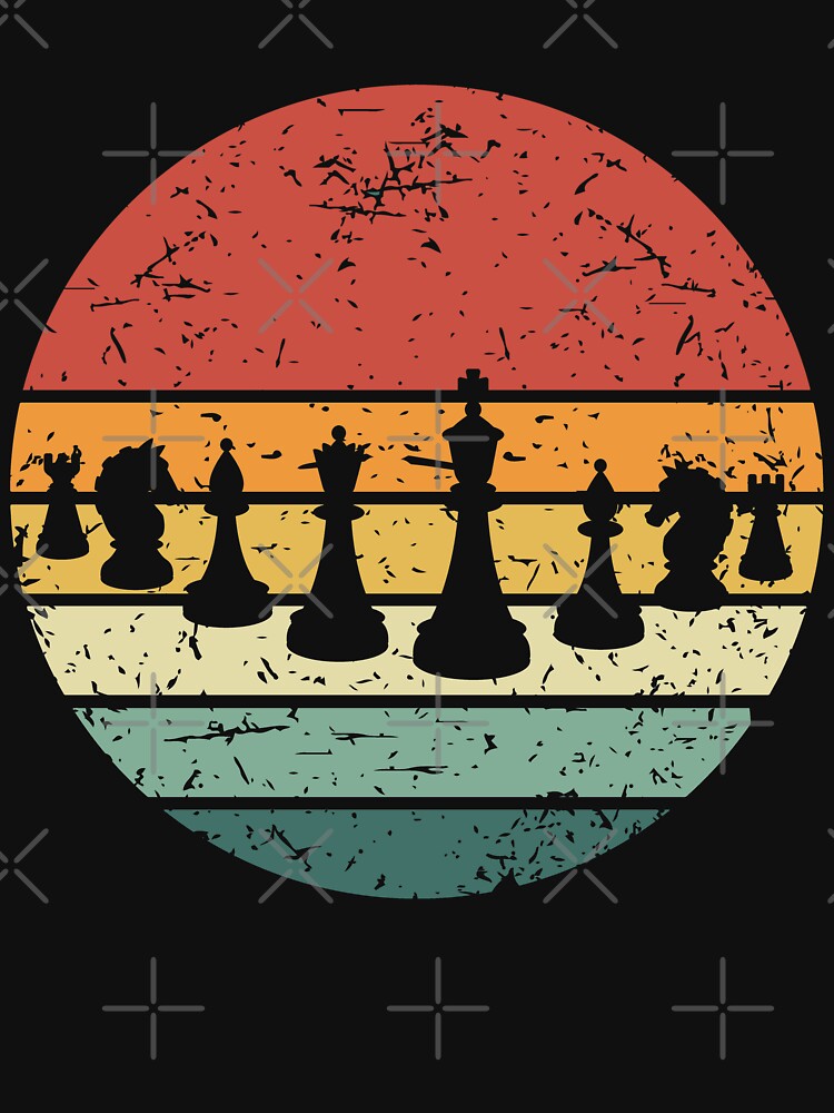 Retro Vintage Sunset Funny Chess lover gift by xtocky T-Shirts, Hoodie, Sweatshirt | BlankRebels.com (Image 3)