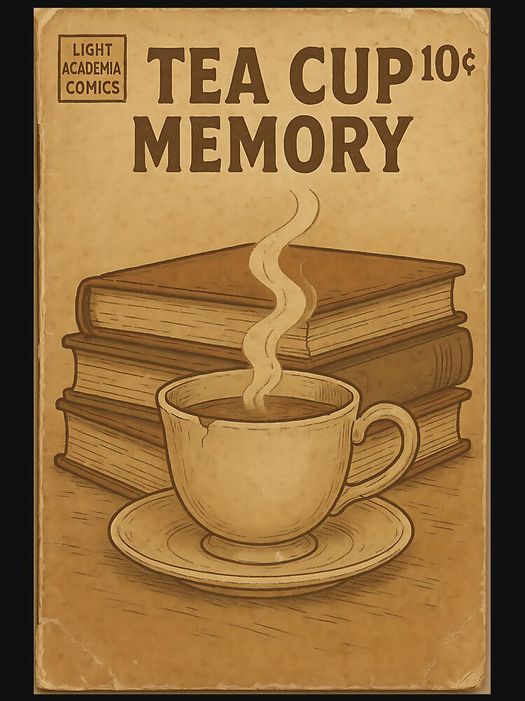 Nostalgic Light Academia: Tea Cup Memory by bapupa T-Shirts, Hoodie, Sweatshirt | BlankRebels.com (Image 3)