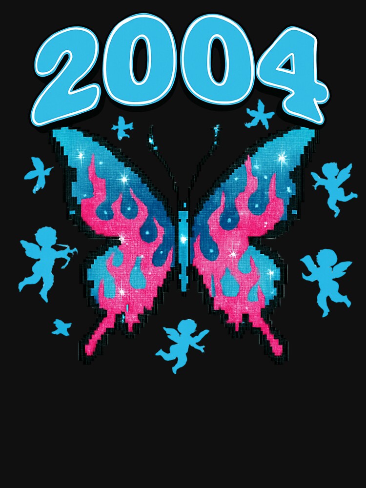 Pixel Butterfly Flames Y2K Aesthetic by GlitchGremlin T-Shirts, Hoodie, Sweatshirt | BlankRebels.com (Image 3)