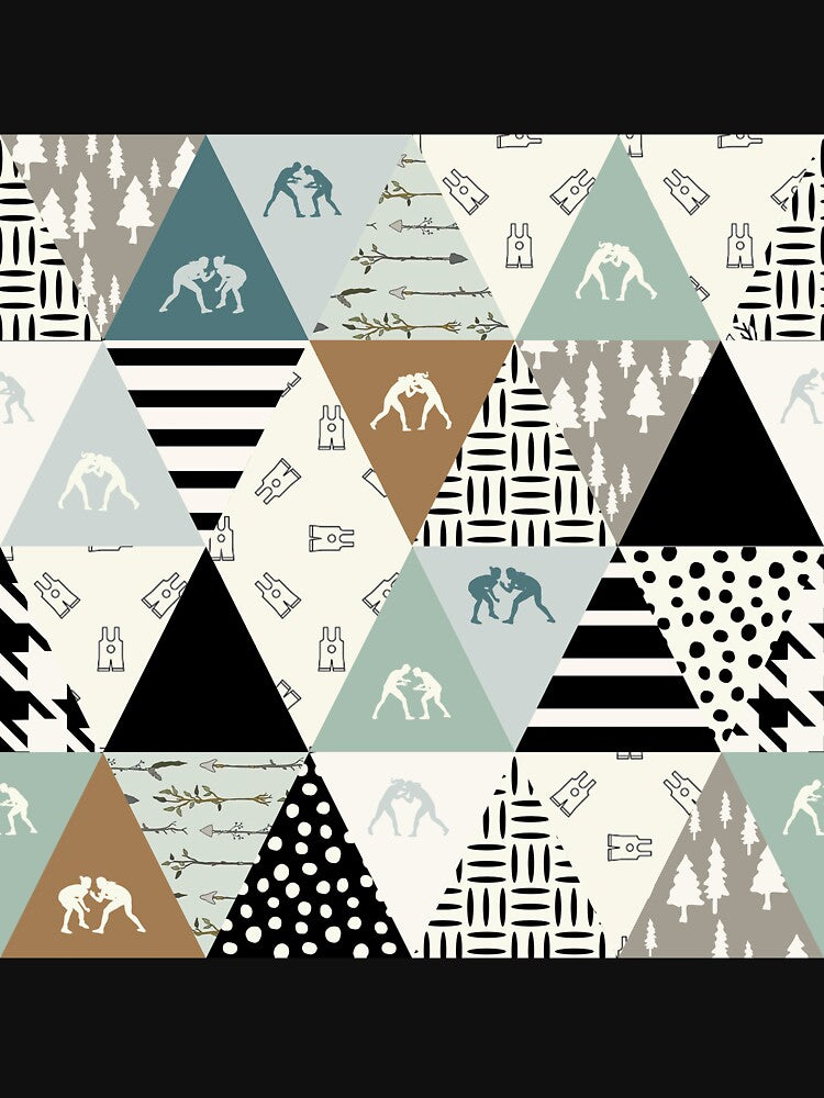 Wrestling Shape Patchwork by SweetPea49 T-Shirts, Hoodie, Sweatshirt | BlankRebels.com (Image 3)