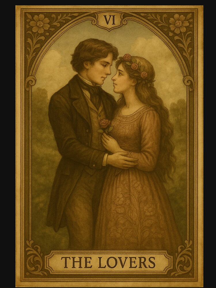 The Lovers Tarot Card Vintage Art by freackly T-Shirts, Hoodie, Sweatshirt | BlankRebels.com (Image 3)