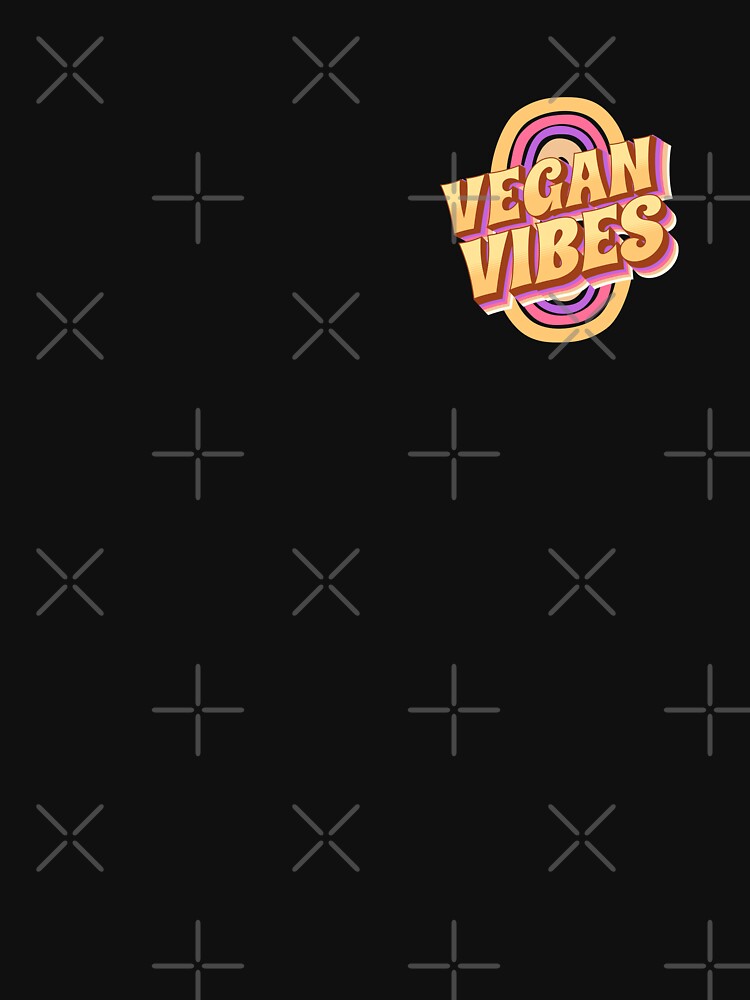 Retro Vegan Vibes Fun Design by GreenSlate T-Shirts, Hoodie, Sweatshirt | BlankRebels.com (Image 3)