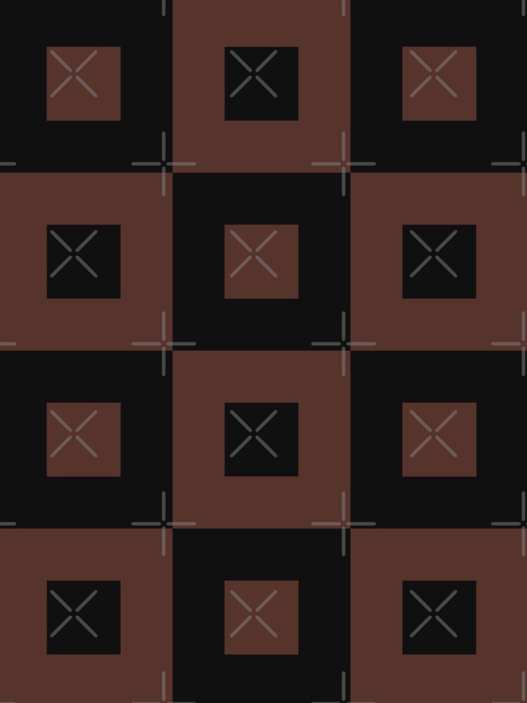 minimalist squares in brown and black dark academia pattern by neopop T-Shirts, Hoodie, Sweatshirt (Image 3)