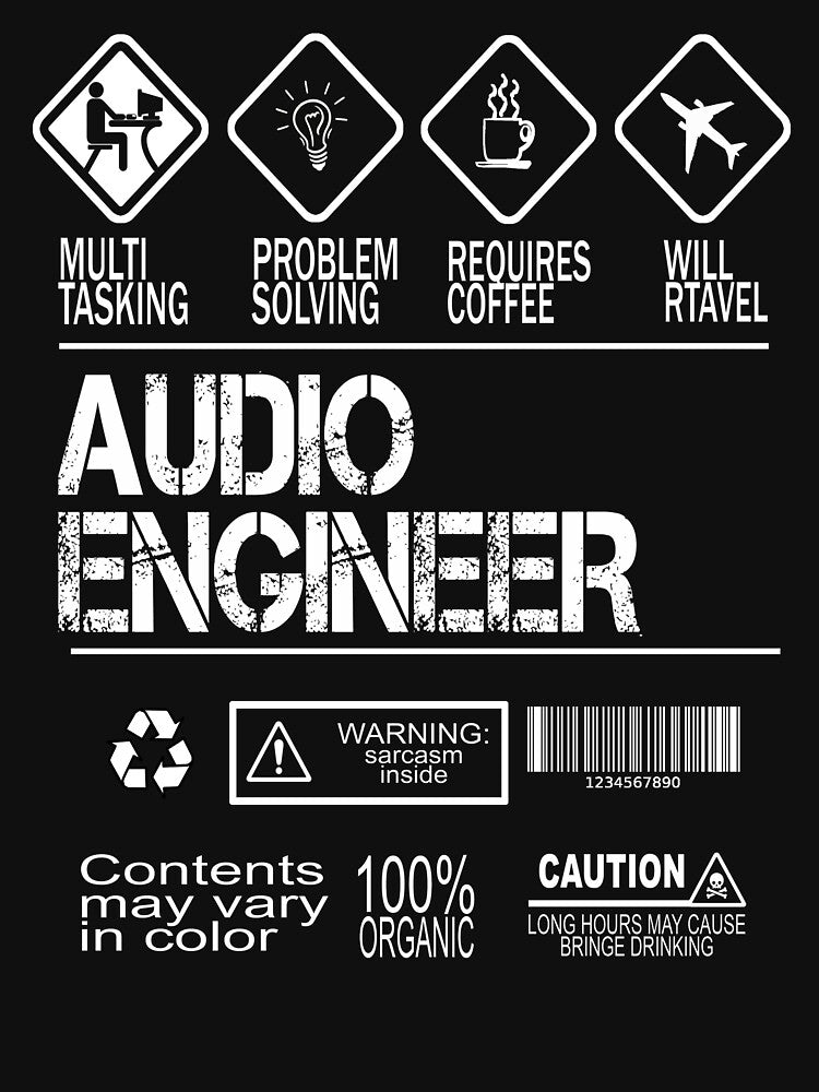 Audio Engineer Funny by ktmaem T-Shirts, Hoodie, Sweatshirt | BlankRebels.com (Image 3)