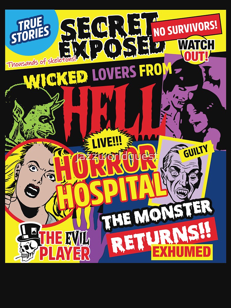 Halloween Poster Comics Style by jazzworldquest T-Shirts, Hoodie, Sweatshirt | BlankRebels.com (Image 3)
