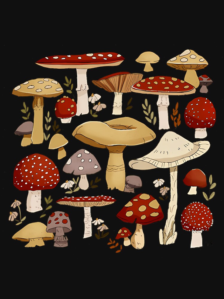 Cottagecore Aesthetic Goblincore Mycology Shrooms by muterialvarai T-Shirts, Hoodie, Sweatshirt | BlankRebels.com (Image 3)