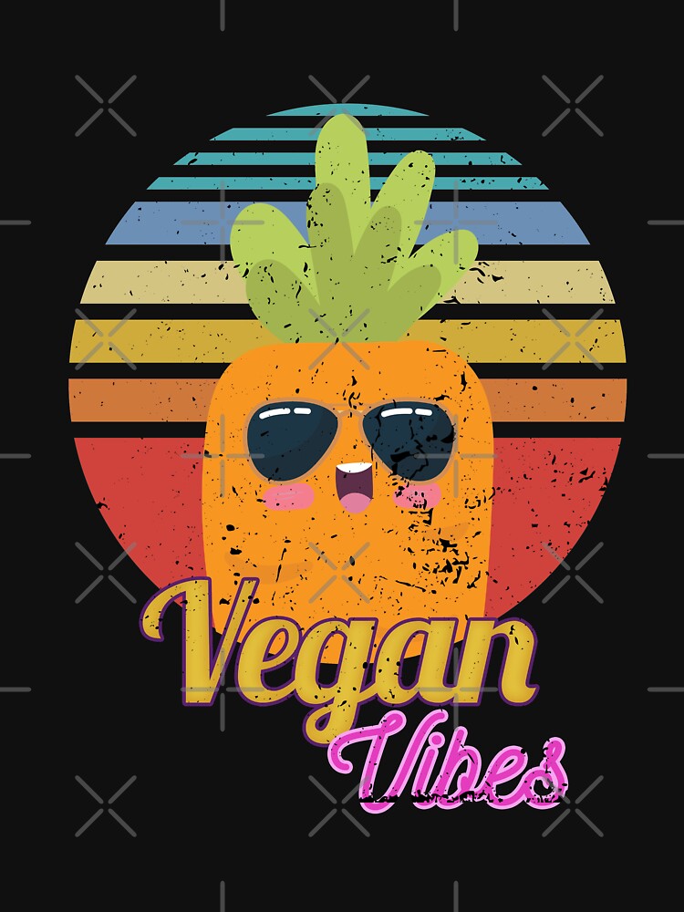 Retro Vegan Vibes by Medmac's Designs T-Shirts, Hoodie, Sweatshirt | BlankRebels.com (Image 3)
