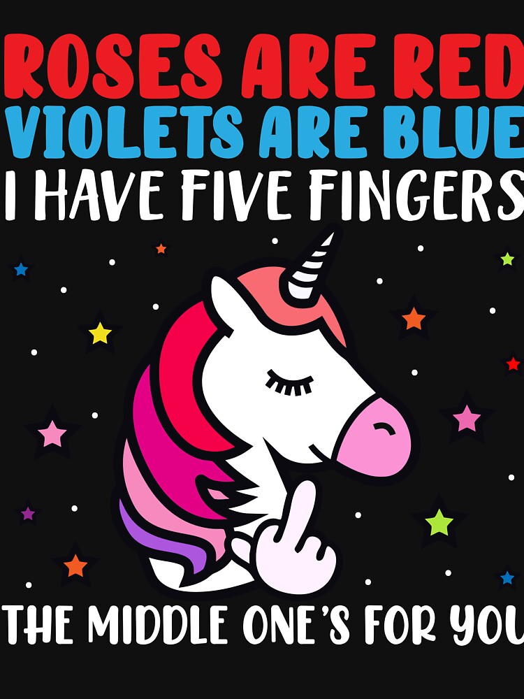 Rose Are Red Violets Are Blue Unicorn Funny by enedinake43 T-Shirts, Hoodie, Sweatshirt | BlankRebels.com (Image 3)