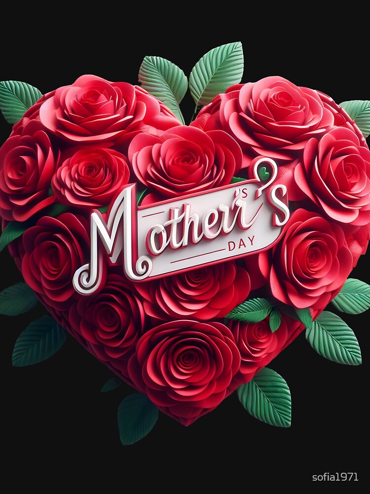 Mother's Day 2024: Ideas for Mothers 3d Heart by sofia1971 T-Shirts, Hoodie, Sweatshirt | BlankRebels.com (Image 3)