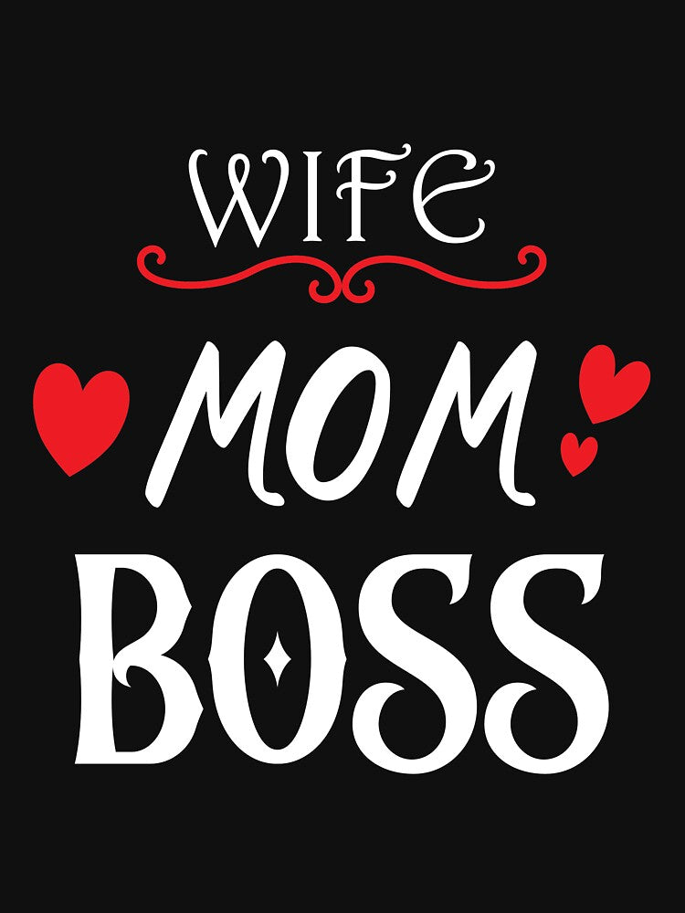 WIFE MOM BOSS by LaawoopX T-Shirts, Hoodie, Sweatshirt | BlankRebels.com (Image 3)
