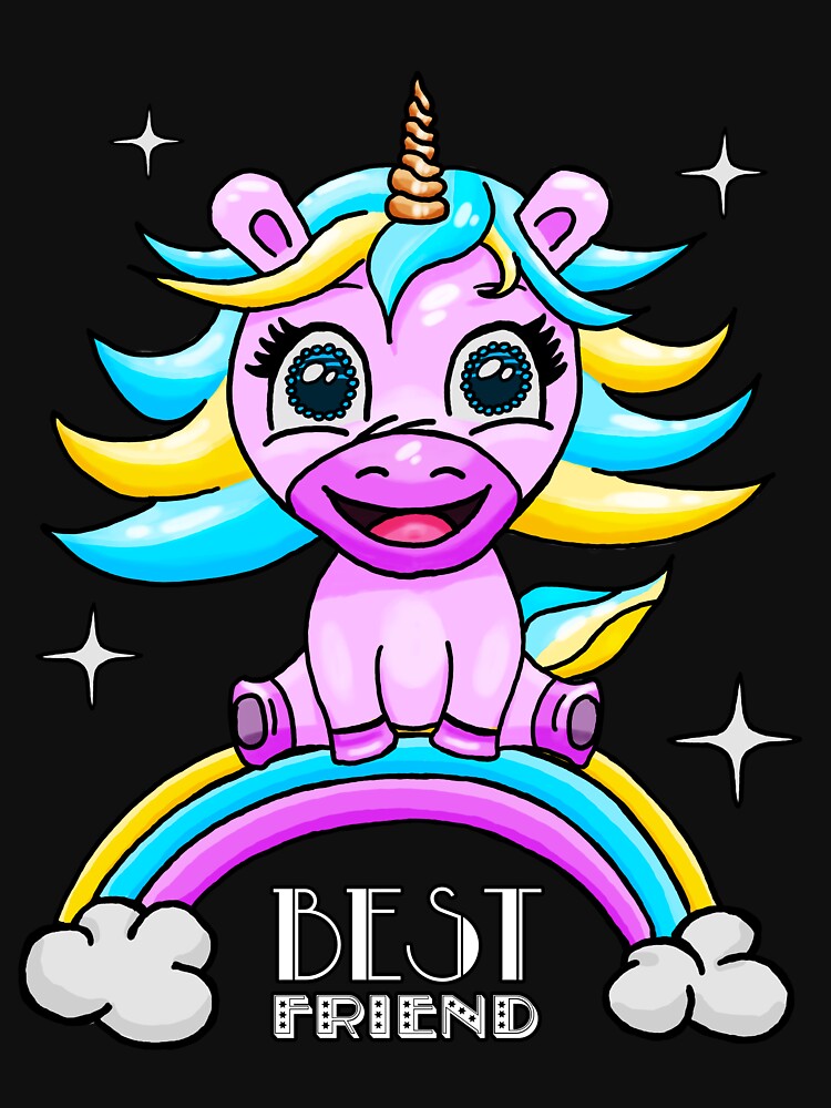 Best Friend Friends BF Unicorns by AOCreativeProd T-Shirts, Hoodie, Sweatshirt | BlankRebels.com (Image 3)