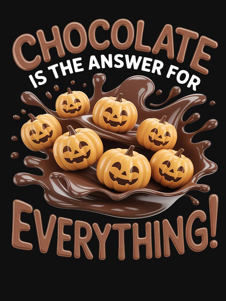Chocolate is The Answer for Everything for Foodies by BiellaSar T-Shirts, Hoodie, Sweatshirt | BlankRebels.com (Image 3)