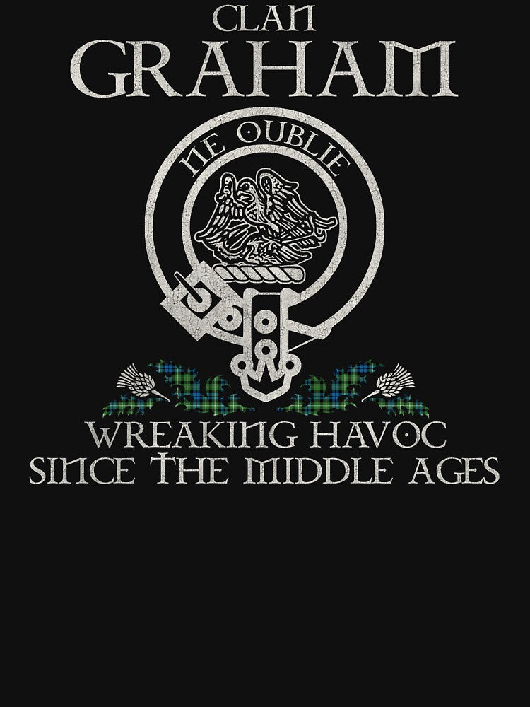 Clan Graham of Montrose crest Scottish surname tartan Thistle vintage by Clan1093 T-Shirts, Hoodie, Sweatshirt (Image 3)