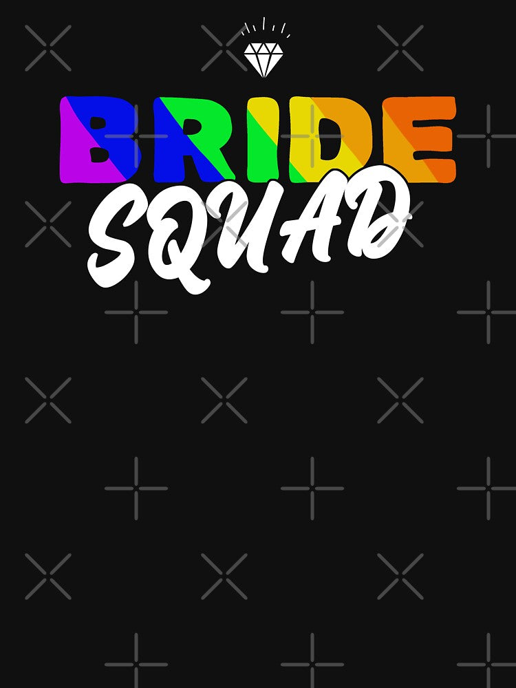 lgbtq wedding rainbow bride squad by Tropoid T-Shirts, Hoodie, Sweatshirt | BlankRebels.com (Image 3)