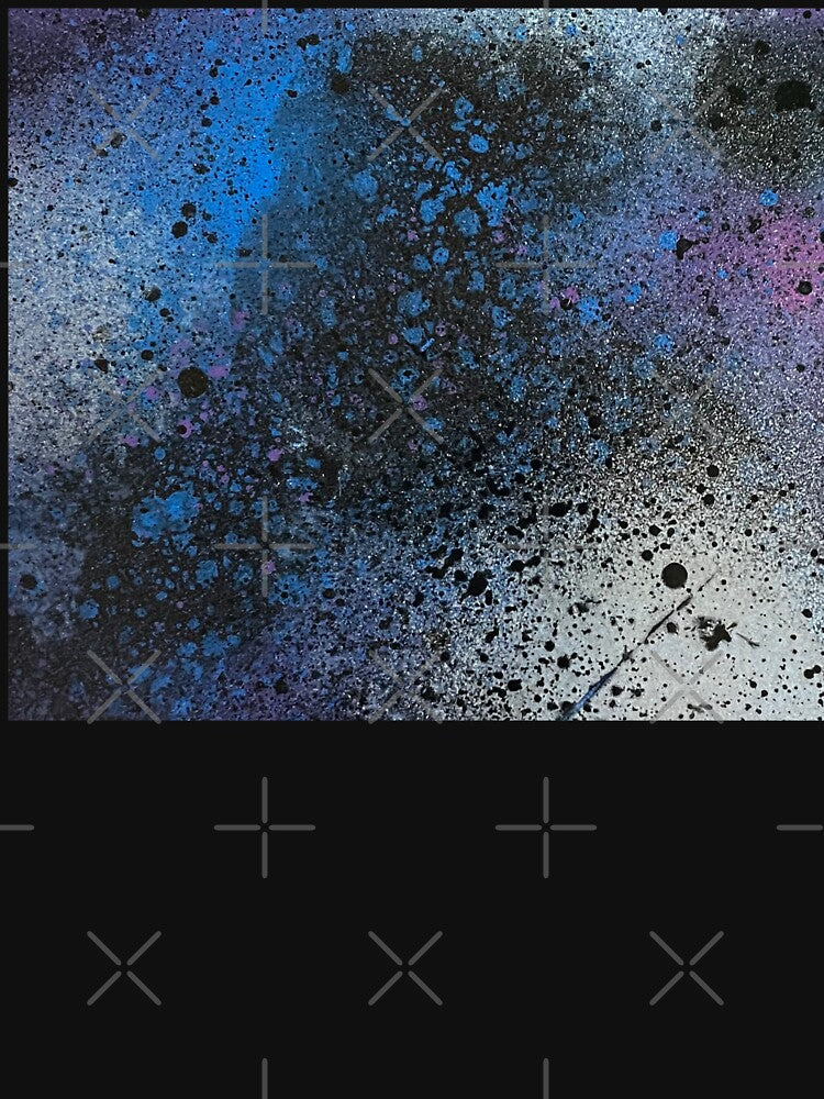 Silver Black and Blue Abstract Galaxy by Lady-Lilac T-Shirts, Hoodie, Sweatshirt | BlankRebels.com (Image 3)