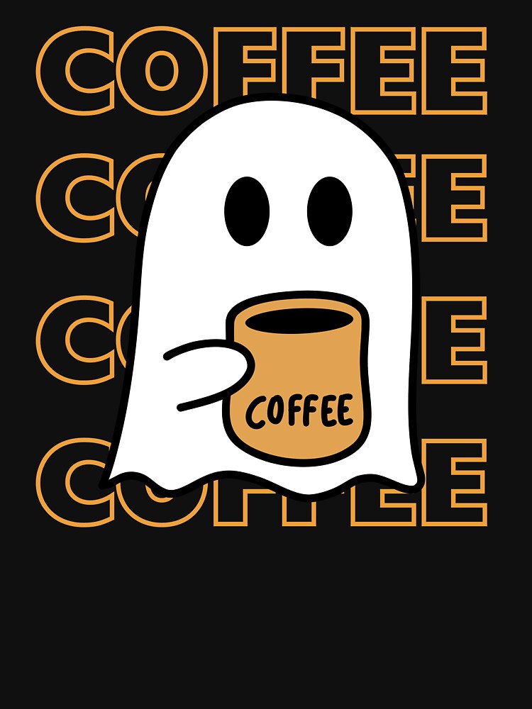 Ghost Coffee Lover Spooky Lover by CCKimShop T-Shirts, Hoodie, Sweatshirt | BlankRebels.com (Image 3)