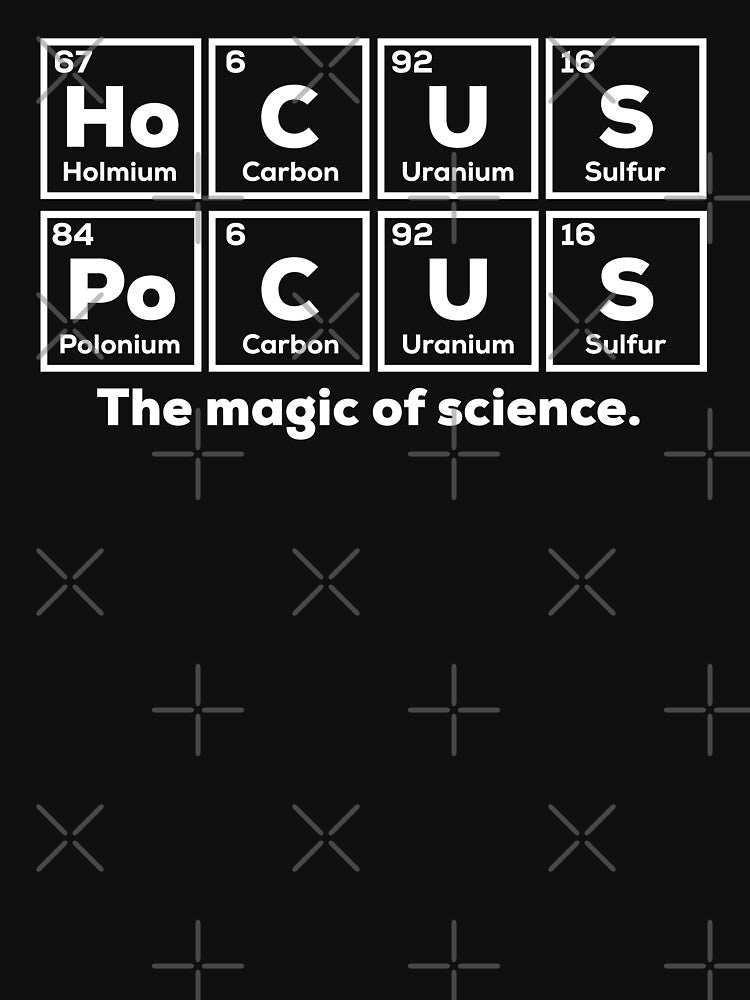 Funny Chemistry Periodic Table Words hocus pocus periodic table the magic of science by champagnemoment... (Image 3)