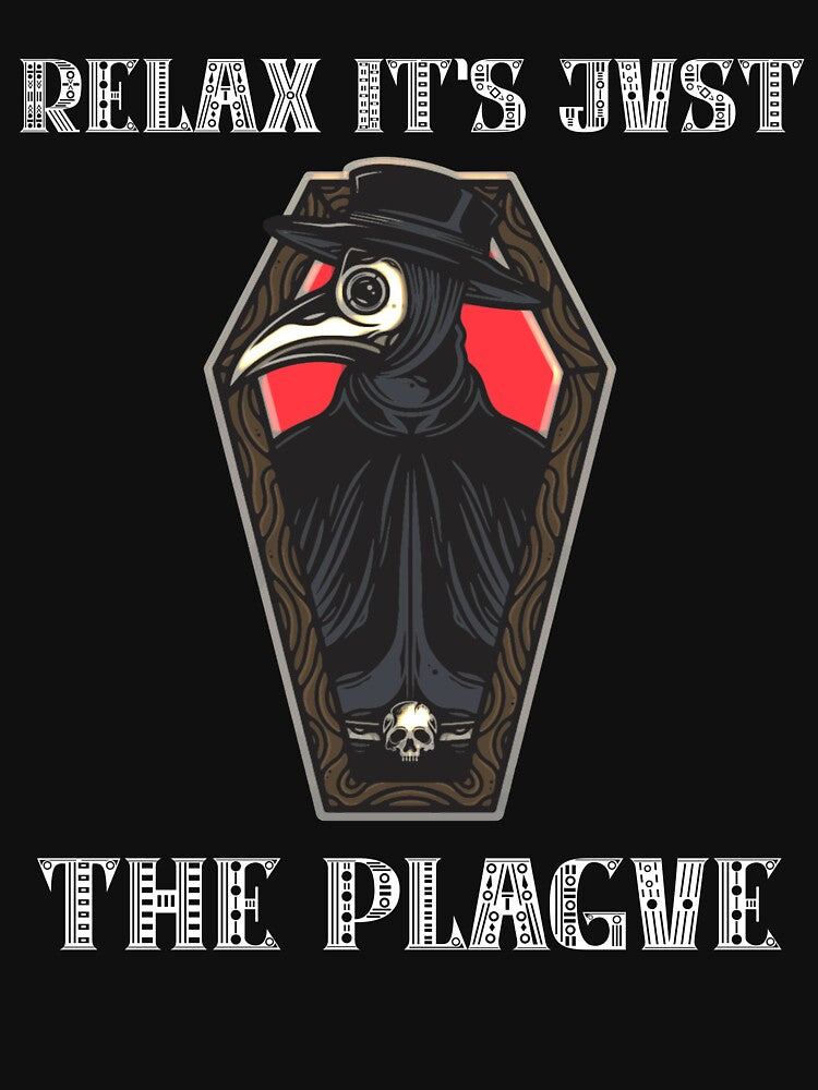 Relaxed Plague Doctor Coffin by PlagueCity T-Shirts, Hoodie, Sweatshirt | BlankRebels.com (Image 3)