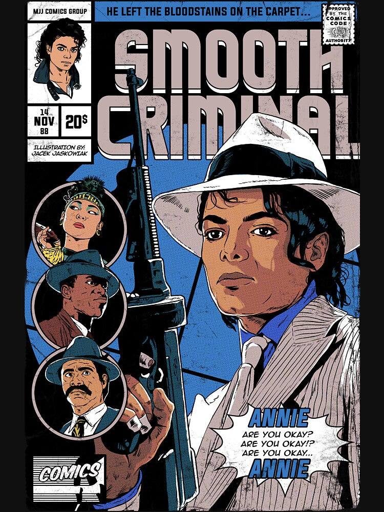 Smooth Criminal '88 by JJaskowiakArt T-Shirts, Hoodie, Sweatshirt | BlankRebels.com (Image 3)
