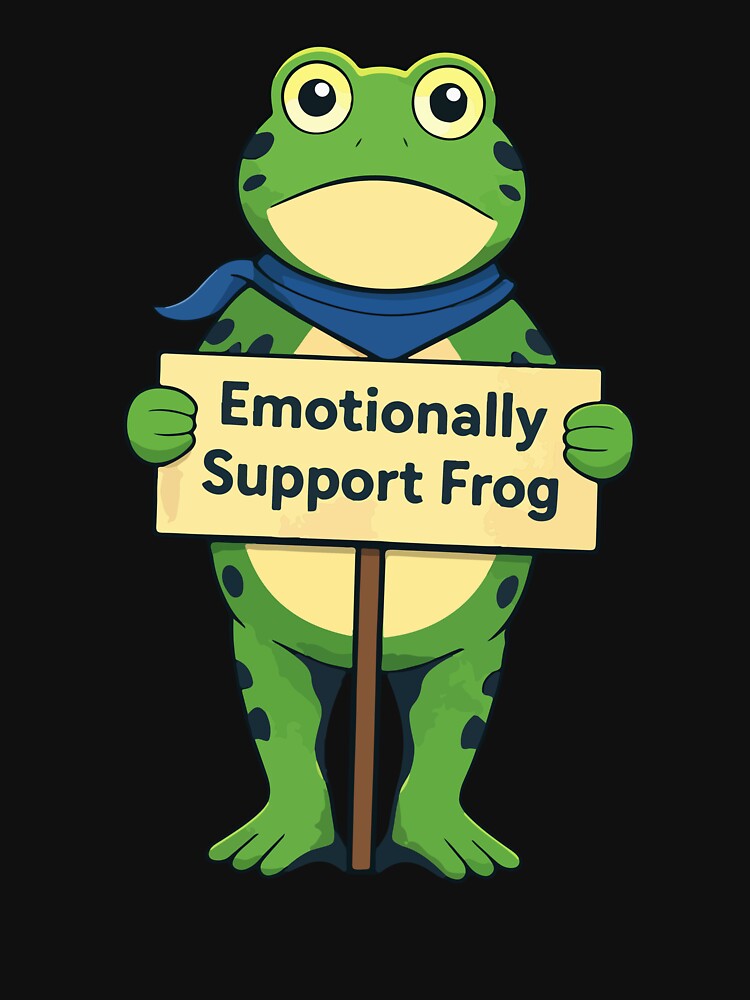 Emotionally Support Frog Cute Frog Meme T-Shirts, Hoodie, Sweatshirt