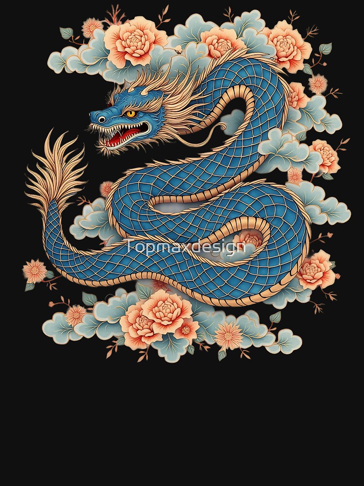 Chinese Art Dragon by Topmaxdesign T-Shirts, Hoodie, Sweatshirt | BlankRebels.com (Image 3)