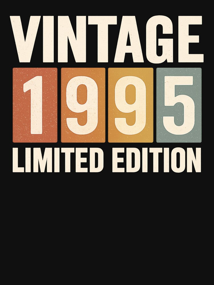 Vintage 1995 Limited Edition Birthday by RocknCat T-Shirts, Hoodie, Sweatshirt | BlankRebels.com (Image 3)