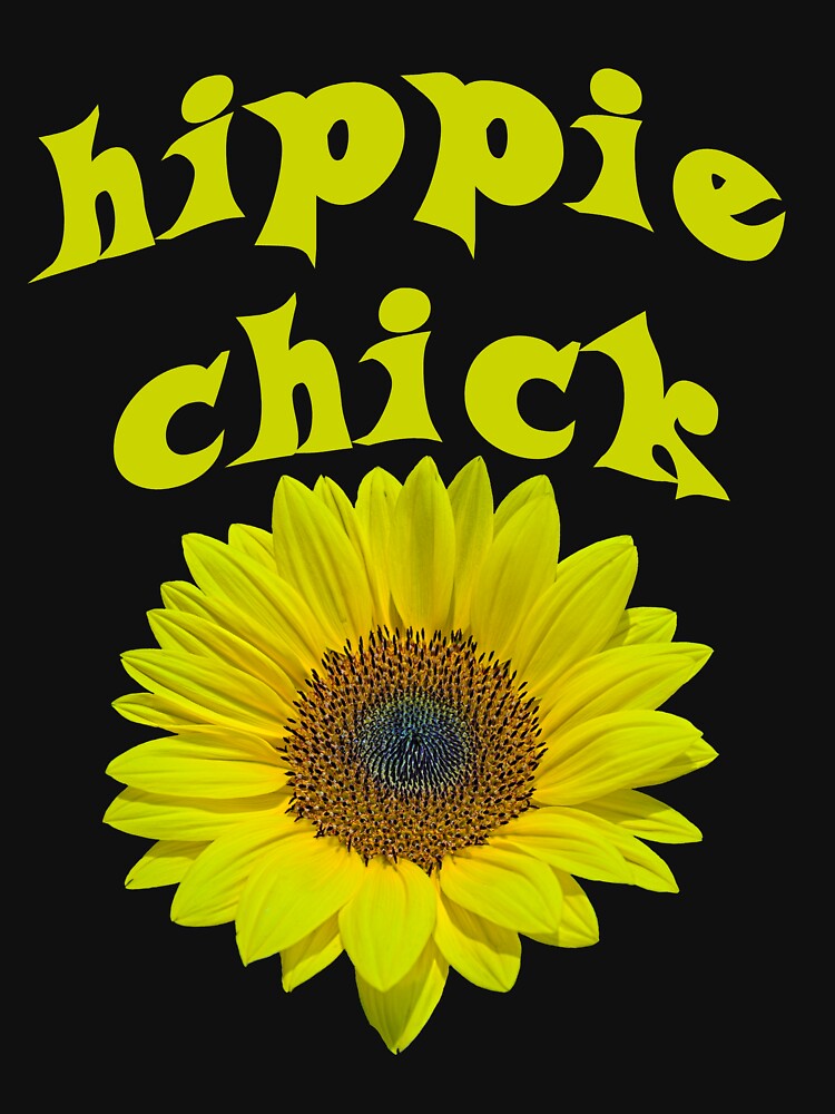 hippie chick by Brad Chambers T-Shirts, Hoodie, Sweatshirt | BlankRebels.com (Image 3)