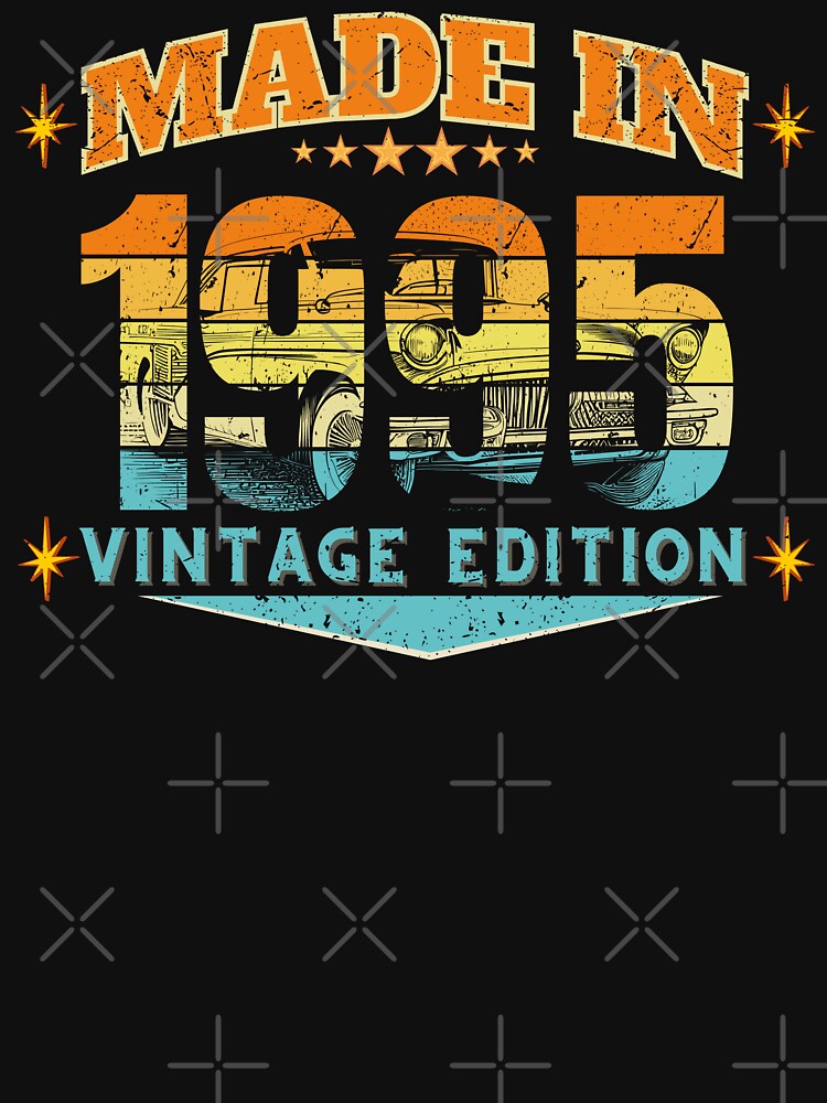 Made in 1995 Vintage Birthday Gift – Retro 80s Distressed 31st Birthday Design by MixedVibes Co. T-Shirts,... (Image 3)