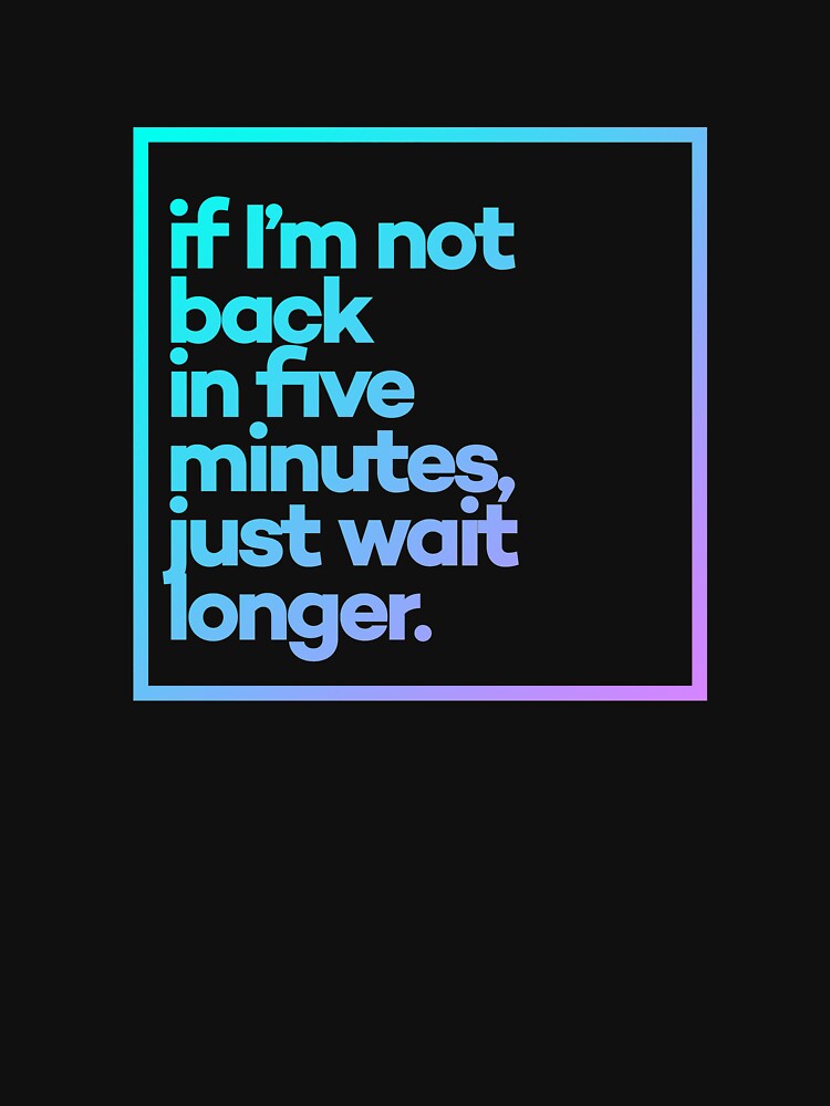 If I'm not back Minimal Color Typography by meeneemal