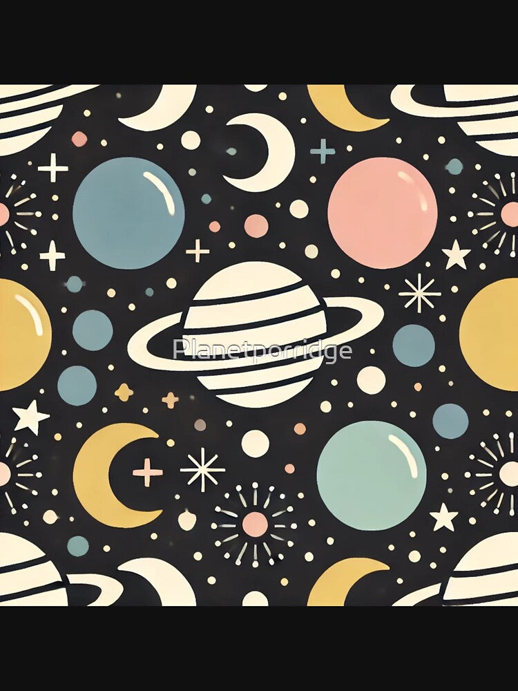 Space Pattern by Planetporridge T-Shirts, Hoodie, Sweatshirt | BlankRebels.com (Image 3)