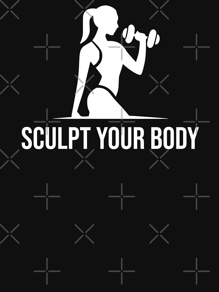 Sculpt your Body - fitness and Gym women motivational quote by GraphicDream T-Shirts, Hoodie, Sweatshirt (Image 3)
