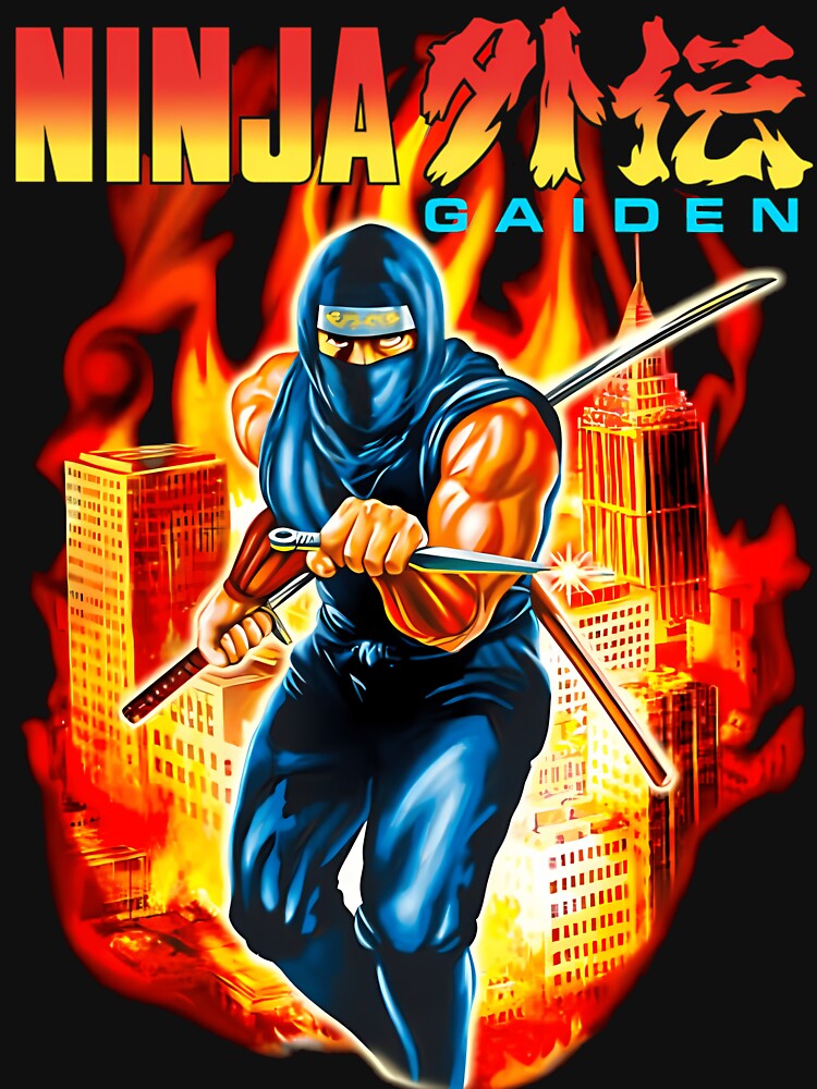 NINJA GAIDEN BOX ART by QATMode T-Shirts, Hoodie, Sweatshirt | BlankRebels.com (Image 3)