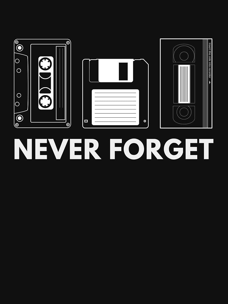Retro VHS Floppy Cassette Tape Funny 90s Nostalgic by sillyquestions T-Shirts, Hoodie, Sweatshirt | BlankRebels.com (Image 3)