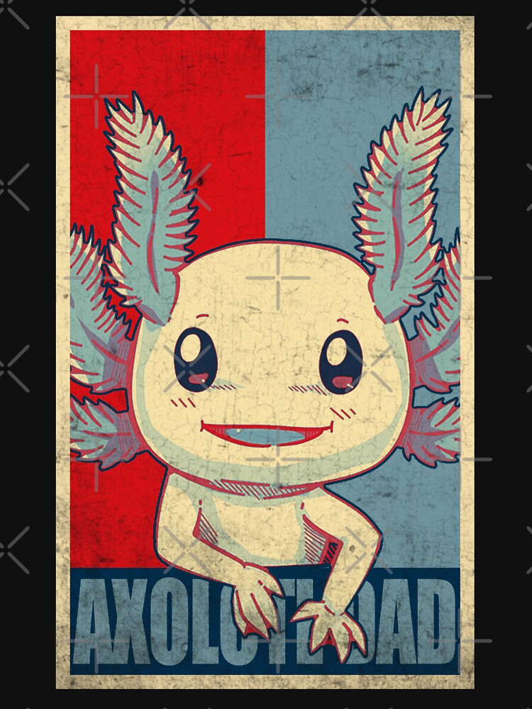 Vintage Axolotl Dad by Africanob T-Shirts, Hoodie, Sweatshirt | BlankRebels.com (Image 3)