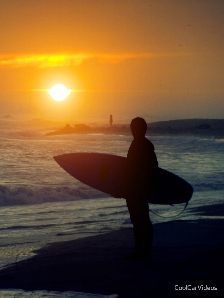 Surfer and Sunset on the Beach by CoolCarVideos T-Shirts, Hoodie, Sweatshirt | BlankRebels.com (Image 3)