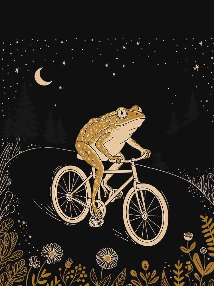 Cottagecore Frog Bicycle Aesthetic by FadeOfThrone T-Shirts, Hoodie, Sweatshirt | BlankRebels.com (Image 3)