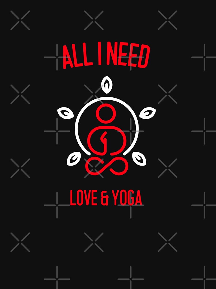 Yoga and Love All I Need Meditation Yoga by Zuuag T-Shirts, Hoodie, Sweatshirt | BlankRebels.com (Image 3)