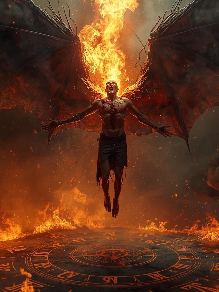 Demon Ascension Ritual – Dark Fantasy Demonic Transformation Art by Ferdopalec T-Shirts, Hoodie, Sweatshirt (Image 3)