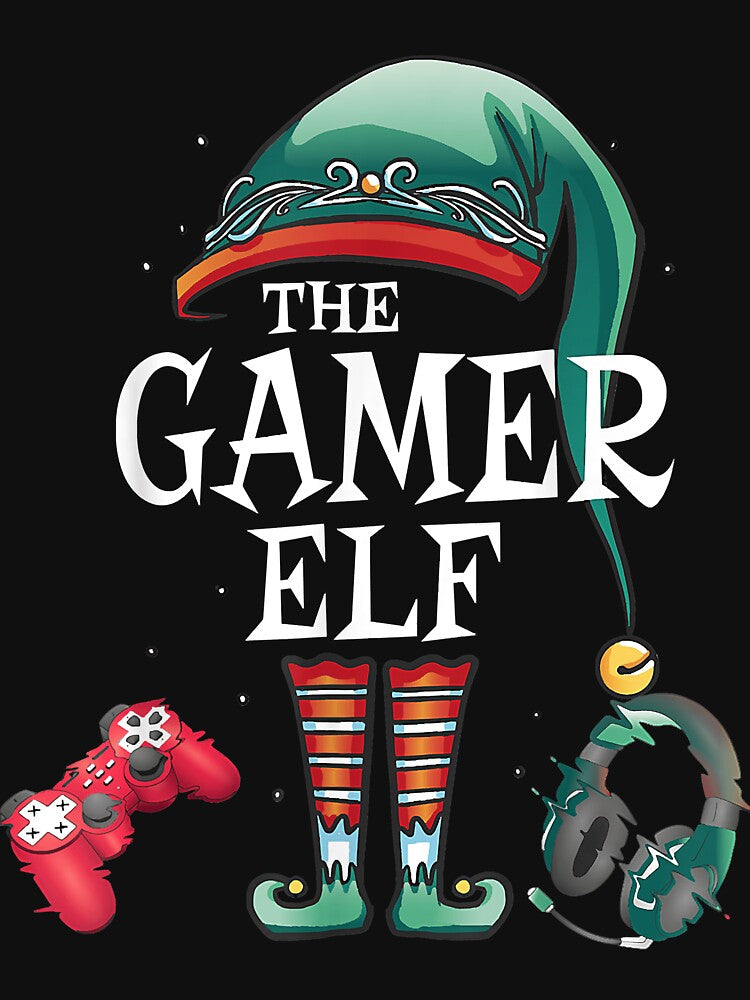 Gamer Elf Family Matching Christmas Group Funny Pajama by JacalynVick T-Shirts, Hoodie, Sweatshirt (Image 3)