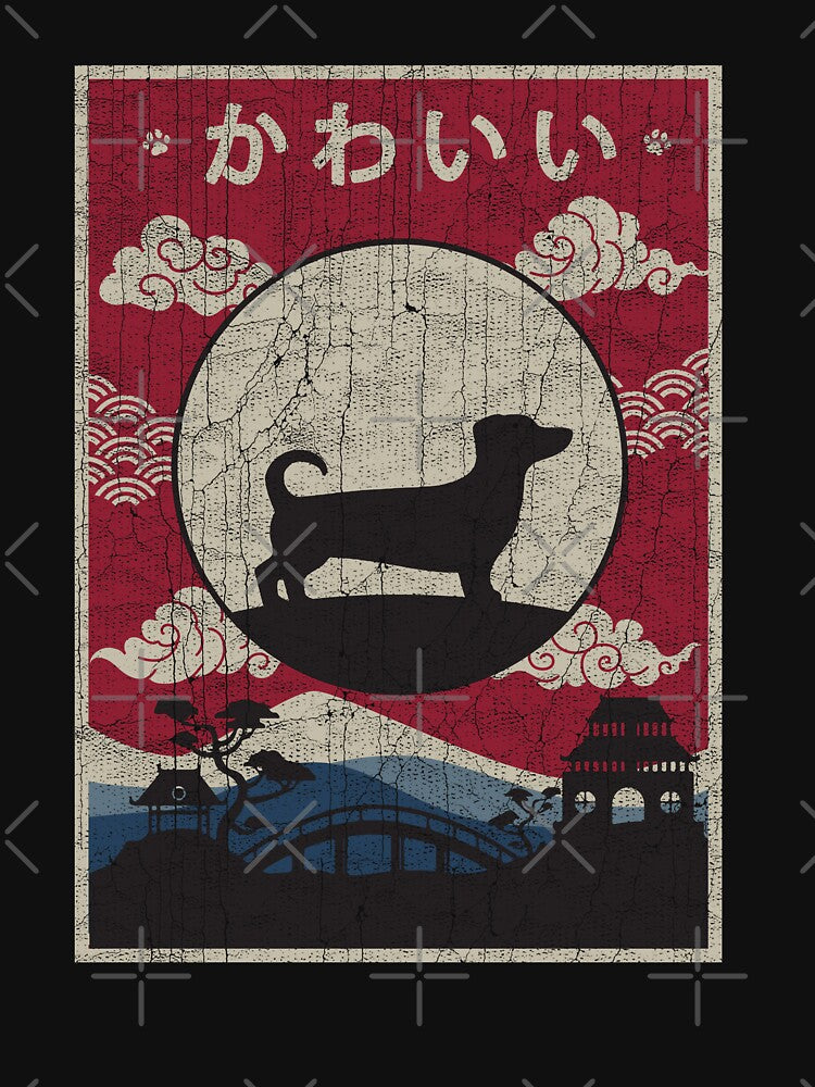 Japanese Jackshund Kawaii by rafaeltto T-Shirts, Hoodie, Sweatshirt | BlankRebels.com (Image 3)