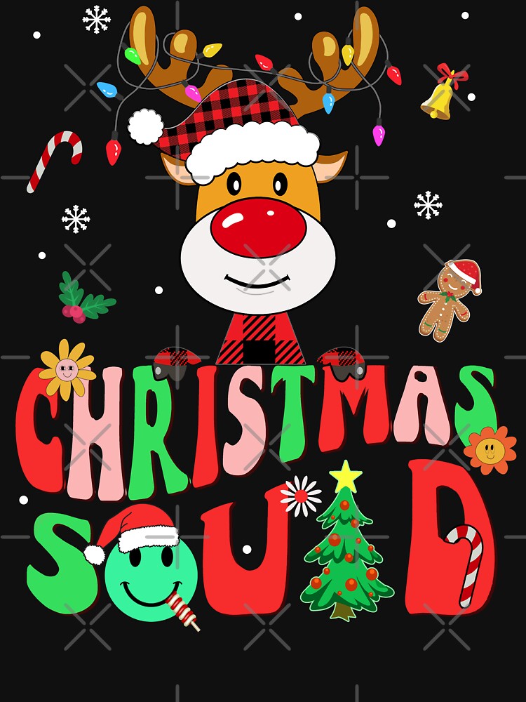 family christmas squad reindeer shirt , matching christmas pajama 2023 team shirt by ZAIN JAMAL Hoodie, Sweatshirt (Image 3)