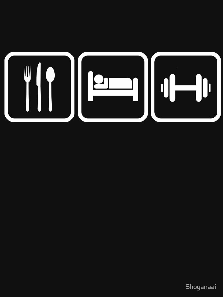 Eat sleep and workout by Shoganaai T-Shirts, Hoodie, Sweatshirt | BlankRebels.com (Image 3)