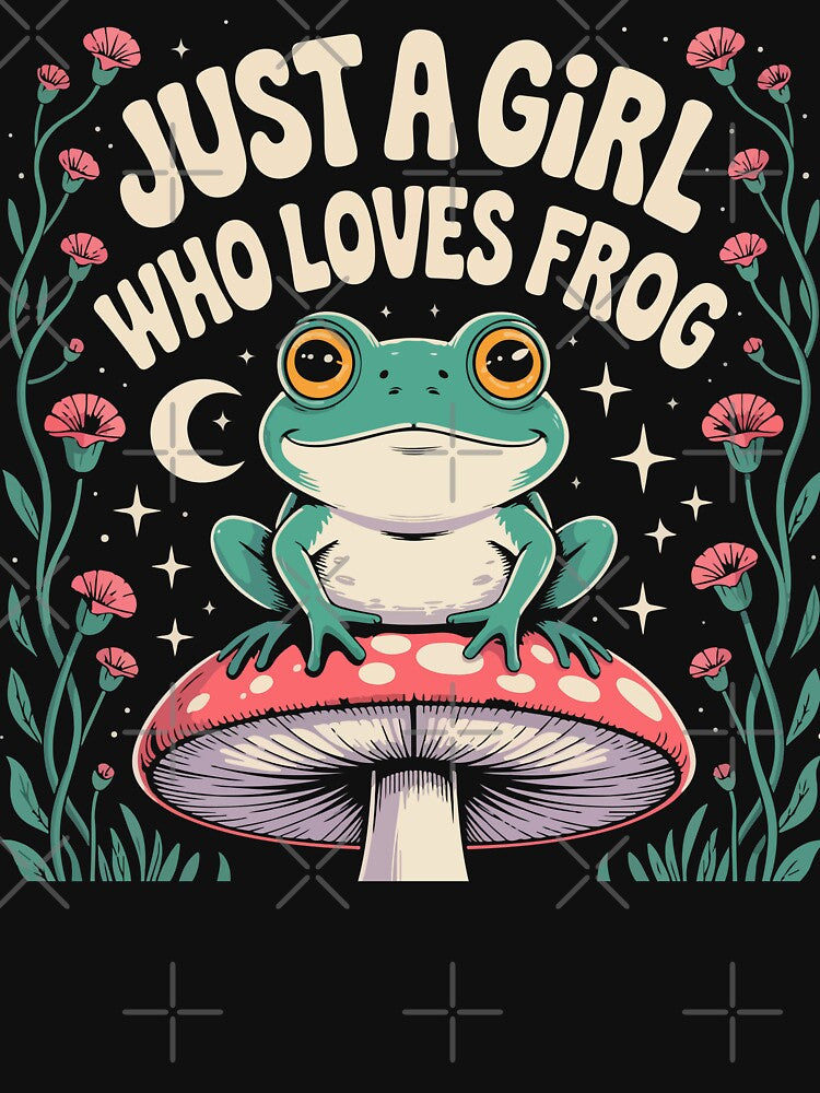 Just a girl who loves frog by Faissal Thomass T-Shirts, Hoodie, Sweatshirt | BlankRebels.com (Image 3)
