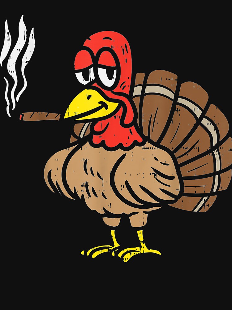Turkey Smoking Thanksgiving Gift by turiiamon T-Shirts, Hoodie, Sweatshirt | BlankRebels.com (Image 3)