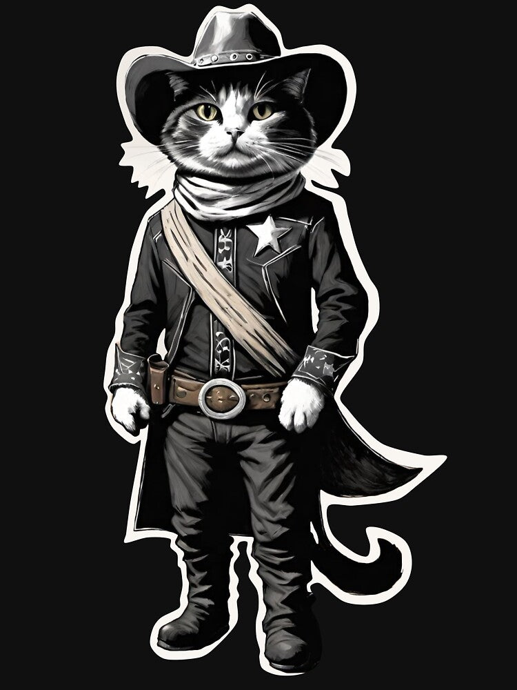 Cowboy Cat Wrangler Funny Gift For Cat Lovers by Kam-Rad T-Shirts, Hoodie, Sweatshirt | BlankRebels.com (Image 3)