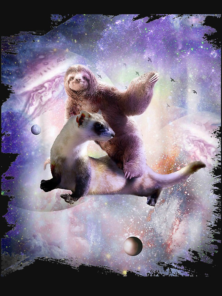 Sloth Ferret by robinxam T-Shirts, Hoodie, Sweatshirt | BlankRebels.com (Image 3)