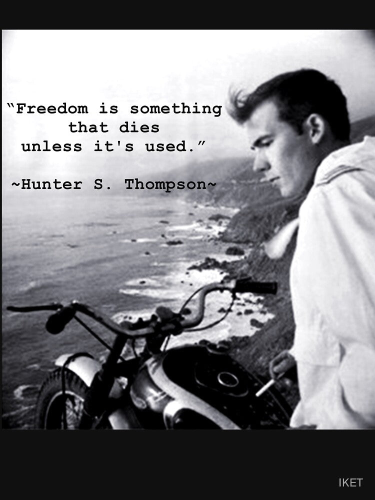 Hunter S Thompson - Freedom by IKET T-Shirts, Hoodie, Sweatshirt | BlankRebels.com (Image 3)