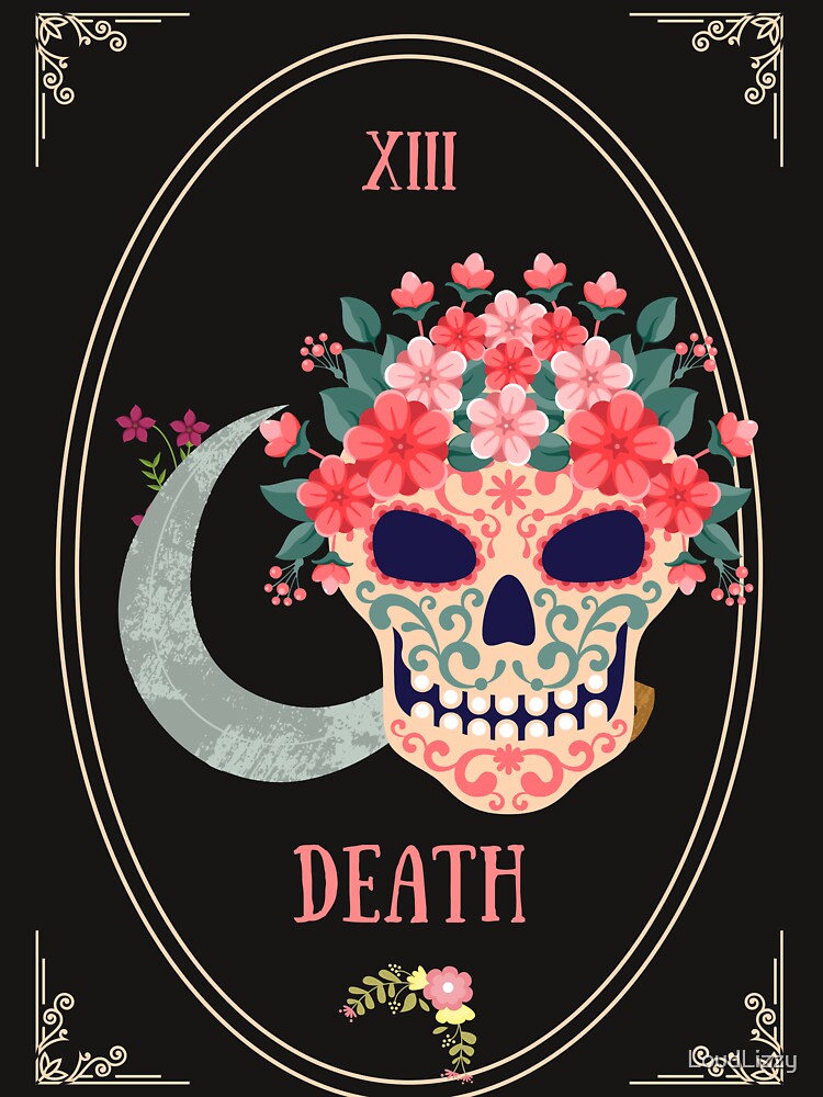Death Sugar Skull Tarot by LoudLizzy T-Shirts, Hoodie, Sweatshirt | BlankRebels.com (Image 3)