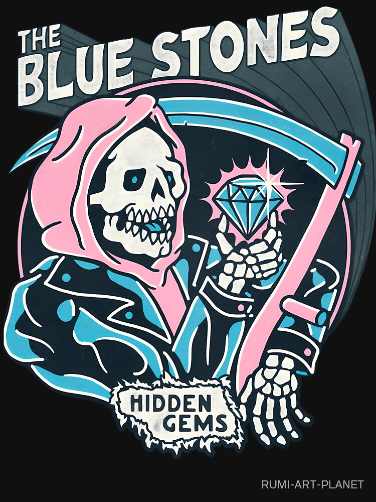 The Blue Stones - Hidden Gems - Logo by RUMI-ART-PLANET T-Shirts, Hoodie, Sweatshirt | BlankRebels.com (Image 3)